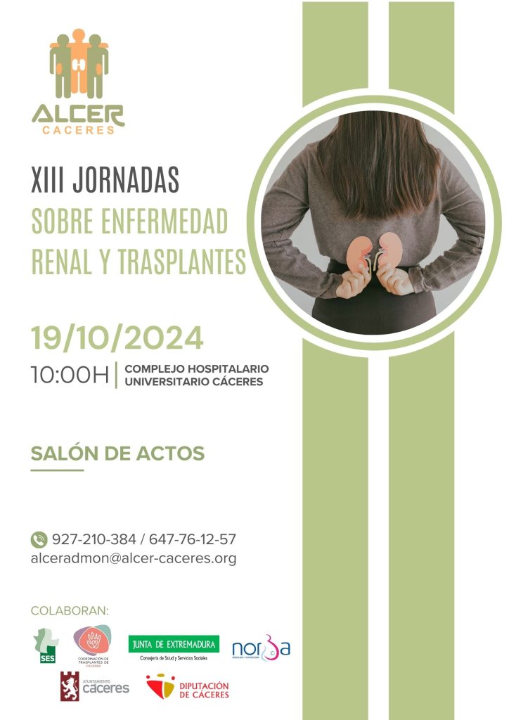 Cartel XIII Jornadas Renales 2024